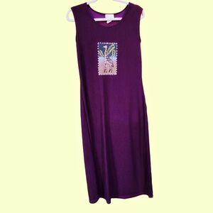 Chic Purple Sleeveless Maxi Dress